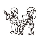 画像：街の人々（ちのちのチラシに使用）